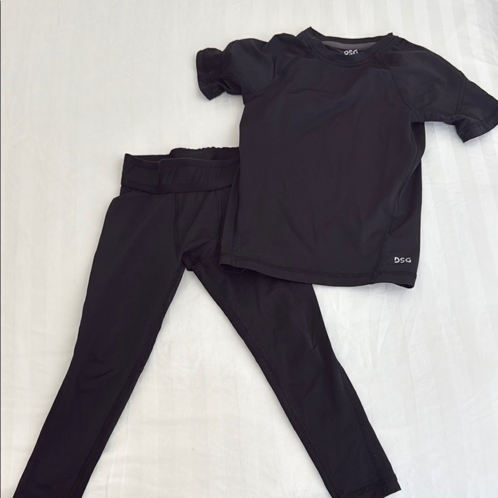 DSG Boys Compression T-shirt and full length compression tights